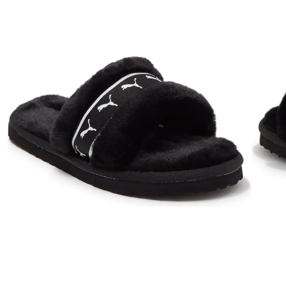 🆕 Puma Fluff Remix Faux Fur Slide Sandal - Picture 6 of 7